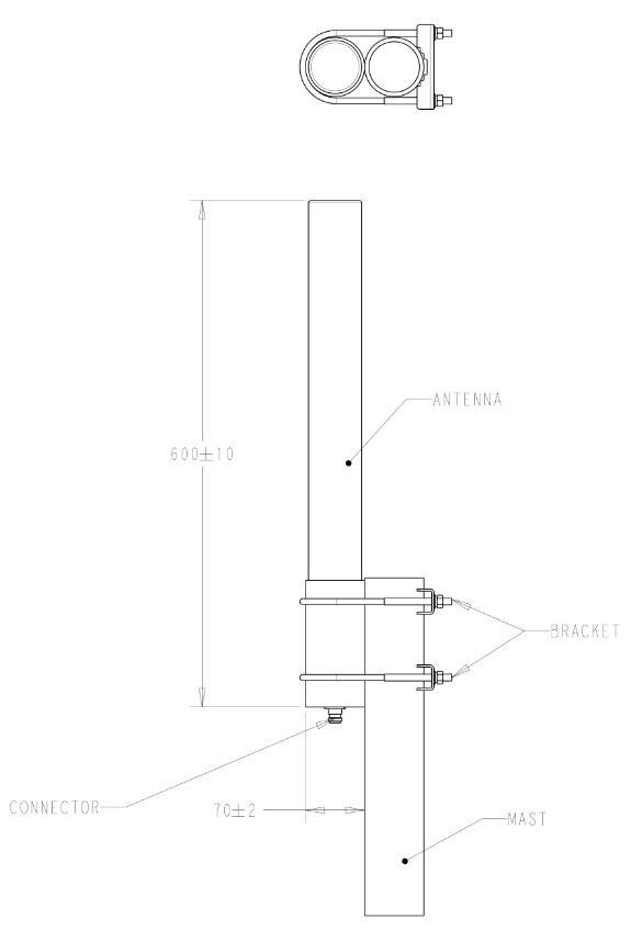 Mechanical Drawing - TE Connectivity Infrastructure Antennas