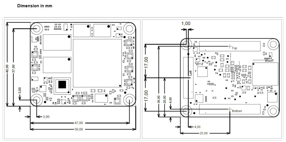 Mechanical Drawing - Trenz Electronic TE0820-05-2AI81MA MPSoC Module